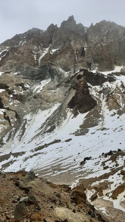 A snow covered mountain

Description automatically generated